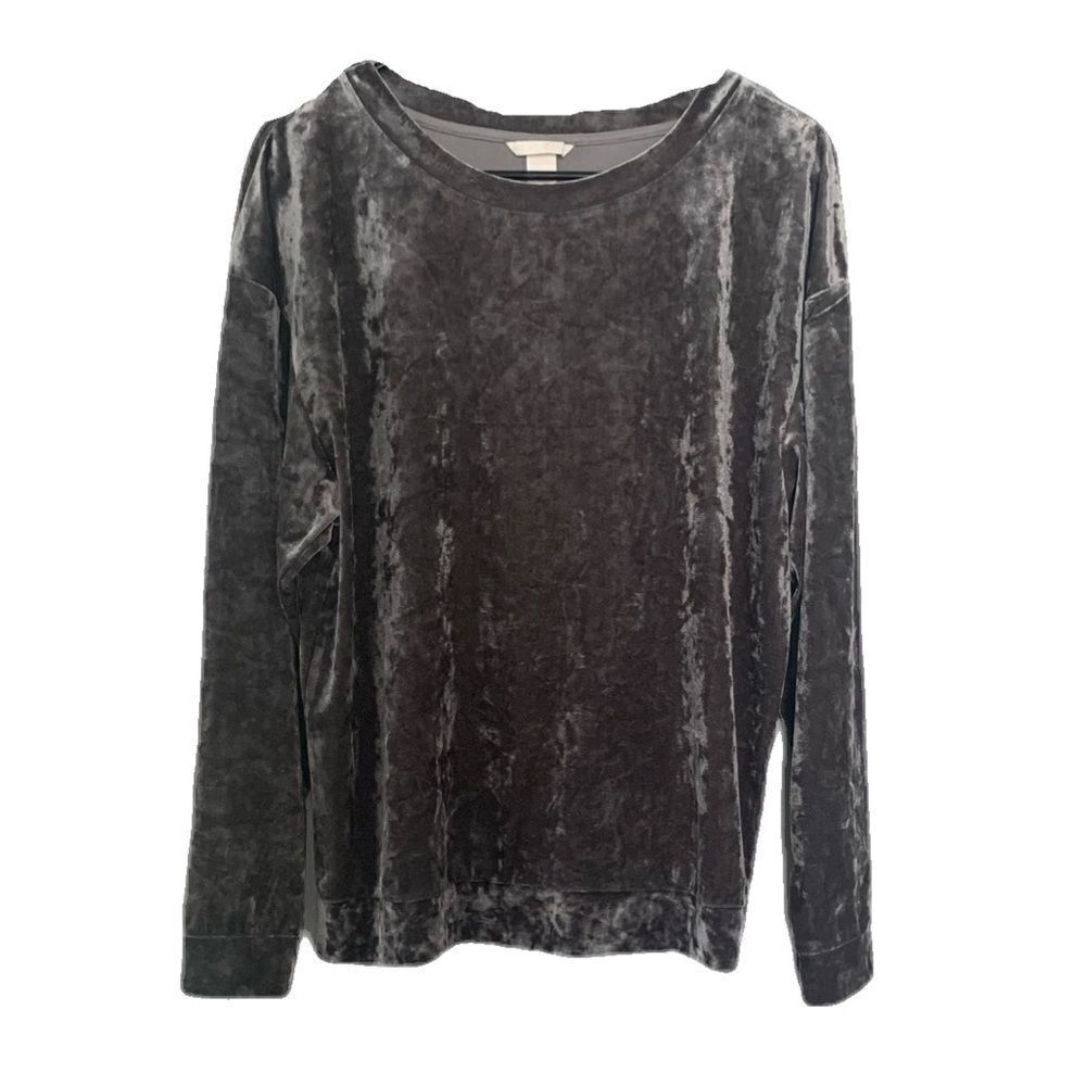 H&M size Medium Velour long sleeve top